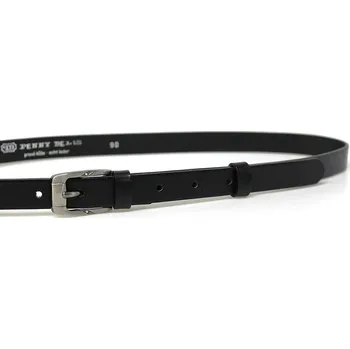 Opasek PENNY BELTS Kožený opasek 20-182-60 černý - 85 cm