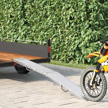 Nakládací rampa Stříbrná 185 x 22,5 x 4,5 cm Pozinkovaná ocel