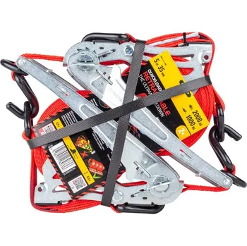 Upínací popruh QUICKLOADER® Retractable 2000 kg • 5 m x 35 mm • 2-pack