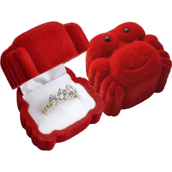 Dárková krabička Sametová krabička na šperky rak