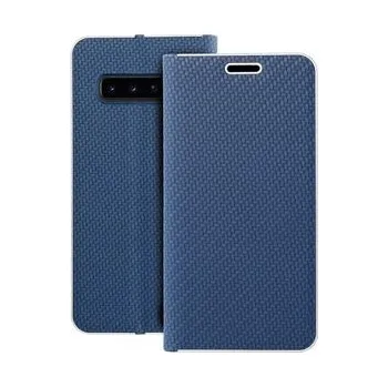 Pouzdro na mobilní telefon Pouzdro LUNA Book Carbon pro SAMSUNG S10 modré - OEM + zdarma možnost vyzkoušet a vrátit zboží do 30 dní