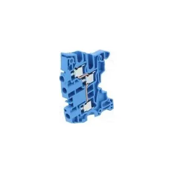 Elektrický konektor Svorka na lištu SNK 0,2÷6mm2 póly 1 svorky 3 modrá Šíř 6mm