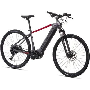 Elektrokolo Elektrokolo CRUSSIS e-Cross 9.11-(715 Wh) 19,88Ah 28" ŠEDÁ ČERVENÁ 2026 rám 20" + DOPRAVA ZDARMA