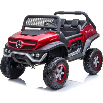 Dětské elektrovozidlo Elektrické autíčko Mercedes-Benz Unimog 24V/400W lakované vínové