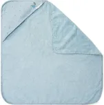 LITTLE DUTCH Osuška s kapucí 100x100 cm Pure Denim Blue