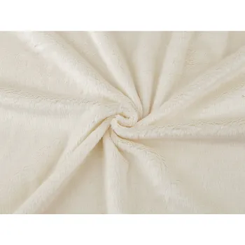 Minky hladké / jemný plyš, střední, 2 krémová světlá