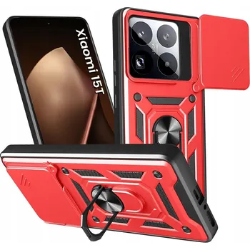 Pouzdro na mobilní telefon Zadní Kryt Erbord pro Xiaomi 15T červený