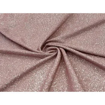 Třpytivý úplet – pudrovo-béžový