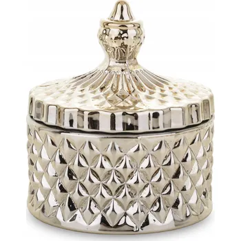 Dóza na potraviny Dekorativní skleněná dóza / nádoba na vatové tyčinky a tampony