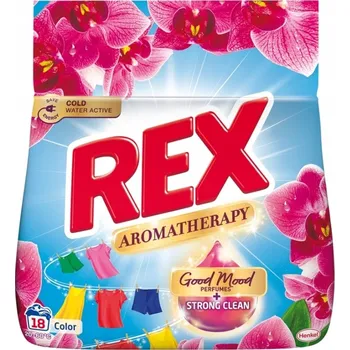 Prací prostředek Rex Aromatherapy Color Orchid, Prací prášek na barevné prádlo, 0.99 kg