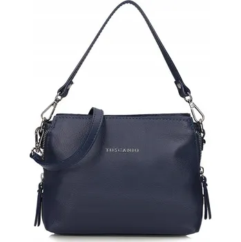 Kabelka Toscanio kabelka z pravé lícové kůže modrá