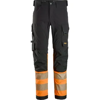 Pánské kalhoty Pánské pracovní kalhoty Snickers reflexní kalhoty BOZP 6335 oranžové 88