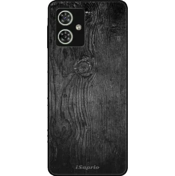 Pouzdro na mobilní telefon Lesklý kryt iSaprio pro Motorola Moto G54 5G - Black Wood 13 (Lesklý obal, elegantní kryt a pouzdro iSaprio Exclusive na mobil Motorola Moto G54 5G - Black Wood 13 - luxusní vzhled, pružné boky z TPU, kompletní ochrana hran a fotoaparátu, česká výroba)