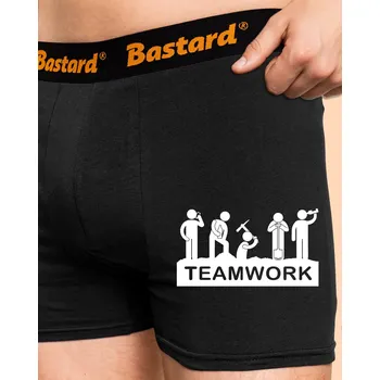 Trenýrky Bastard Flákači boxerky Black