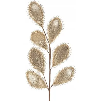 umělá květina Větvička z umělé hmoty, 32 x 74 cm, šampaňská