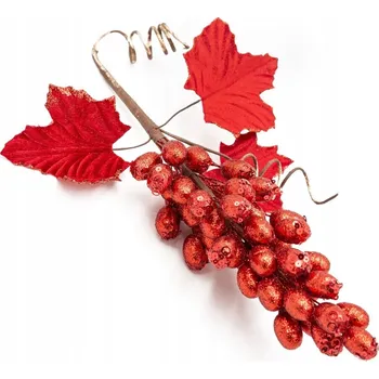 Vánoční dekorace VÁNOČNÍ DEKORACE 552 35 X 12 CM ČERVENÁ