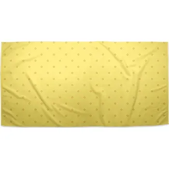 Osuška Sablio Ručník Červené kroužky na žluté - 50x100 cm