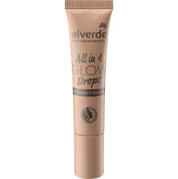 Rozjasňovač alverde NATURKOSMETIK tekutý rozjasňovač All in 1 Drops 03 Sunset Bronz