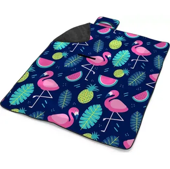 deka Sablio Plážová deka Růžoví plameňáci: 200x140 cm