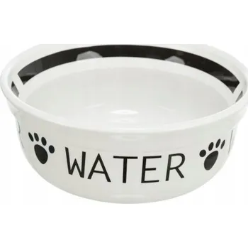 Miska pro psa Jedna keramická miska Trixie bílá 0,6 l