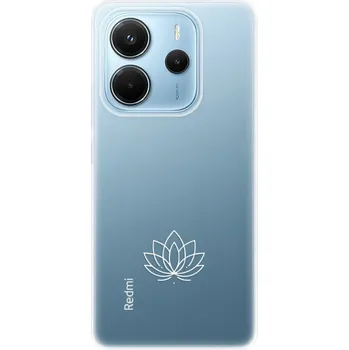 Pouzdro na mobilní telefon Silikonový obal iSaprio - Xiaomi Redmi Note 14 4G - čiré - Lotos (Silikonový obal, kryt a pouzdro iSaprio - Xiaomi Redmi Note 14 4G - čiré - Lotos - stylová ochrana telefonu, pružný TPU materiál, odolný UV potisk, česká výroba)