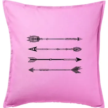 Polštář Šípy kresba - Polštář 50x50 - 50x50 - Pouze potah ( Růžová )