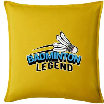 Polštář Badminton legend - Polštář 50x50 - 50x50 - Pouze potah ( Žlutá )