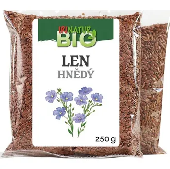 Sušená potravina IPJ NATUR s.r.o. Len hnědý BIO 250g IPJ NATUR 5973