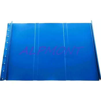 Střešní krytina Drážková plechová krytina 0,5mm Evromat Evroklik 625 lakovaný RAL 5010 enziánová modrá dl.2mb (Kvalitní Česká pozinkovaná plechová krytina Lakovaná)