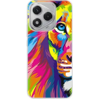 Pouzdro na mobilní telefon Silikonový obal iSaprio - Honor 400 Lite - Rainbow Lion (Silikonový obal, kryt a pouzdro iSaprio - Honor 400 Lite - Rainbow Lion - stylová ochrana telefonu, pružný TPU materiál, odolný UV potisk, česká výroba)