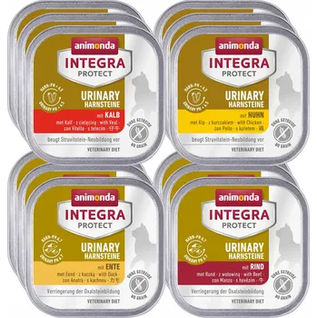 Krmivo pro kočku Animonda Integra Urinary (Močové kameny) 12x100g - MIX 4 příchutí (proti kamenům)