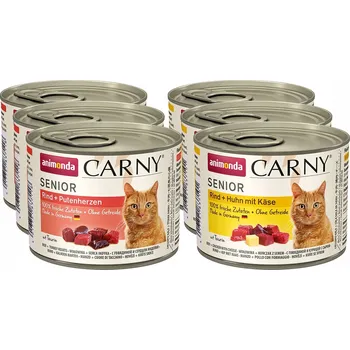 Krmivo pro kočku Animonda KOT Carny Senior 6x200g - mix chutí