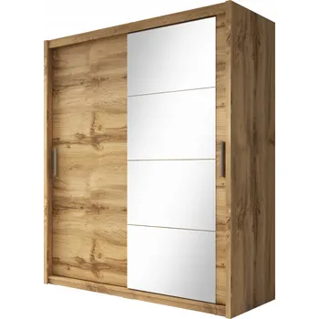 Šatní skříň Posuvná Skříň DIEGO 180 WOTAN OAK – prostorná a moderní