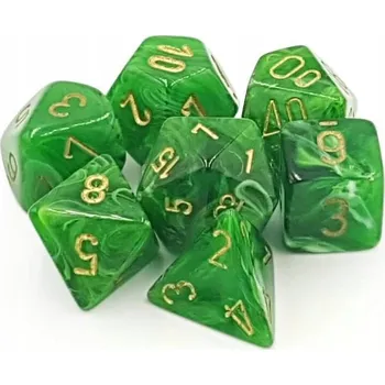 Příslušenství k deskovým hrám RPG Kostky 7 Ks Vortex Green