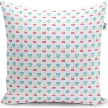 Polštář Sablio Polštář Třešně a srdce - 40x40 cm