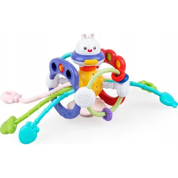 Barevné provázky králíček TULIFUN senzorická hračka Dumel Discovery