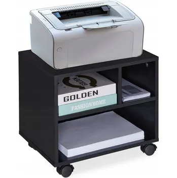 Knihovna Regál Relaxdays OFICE 40 x 35,5 x 30 cm černý