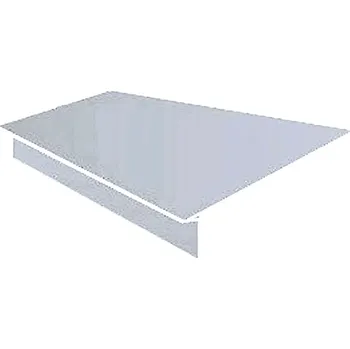 Okapová lišta zatahovací r.š.250mm pozink lakovaný RAL 9006 stříbrná s folií dl.2m