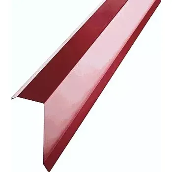 Závětrná lišta horní r.š.333mm s odkapem pozinkovaná FeZn RAL 3009 červená oxid dl.2m