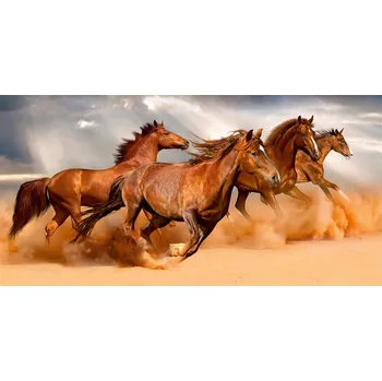 Obraz Ochranná podložka na stůl 120x60 - cválající koně, kůň