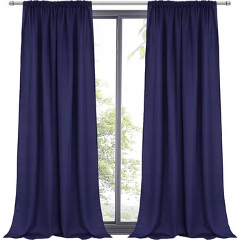 Obraz Tmavě modrá matná hladká Závěs na pásce dekorace na okno 145x270T