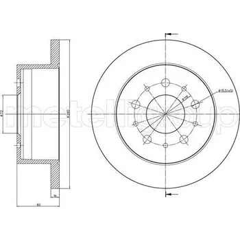 Brzdový kotouč Brzdový kotouč CIFAM (800-952C)
