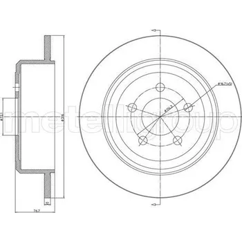 Brzdový kotouč Brzdový kotouč CIFAM (800-1684C)