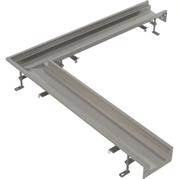 sprchový žlab Alca Průmyslový krabicový žlab rohový 1 m, nerez AISI 316L APR6-0221-135R