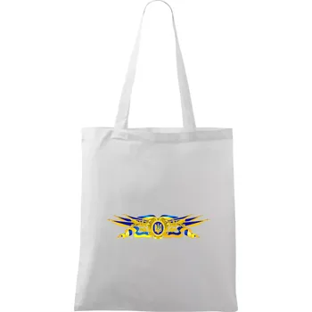 Ukrajina státní symbol - Taška bavlněná - 42 x 38 cm ( Bílá )