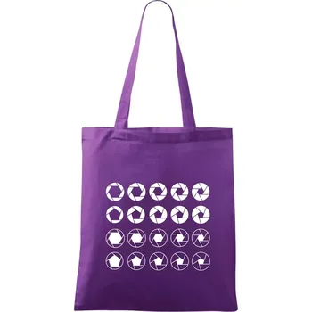 Foto clony - Taška bavlněná - 42 x 38 cm ( Fialová )