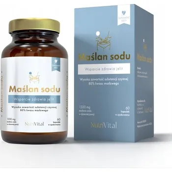 Doplněk stravy Nutri Vital Butyrát sodný 1300 mg 60 kapslí.