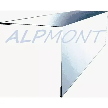 Střecha Rohová lišta s koncovým vyztužením r.š.200mm pozinkovaná dl.2m