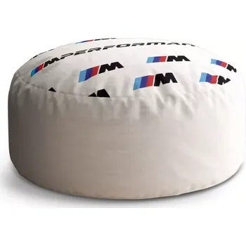 Taburet Sablio Taburet Circle MPERFORMANCE bílý vzor: 38x48 cm