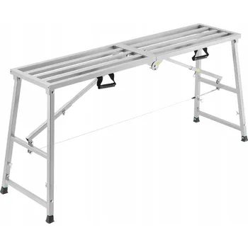 Lešení SucceBuy Skládací lešení z legované oceli 80-129,5 cm, nosnost 400 kg